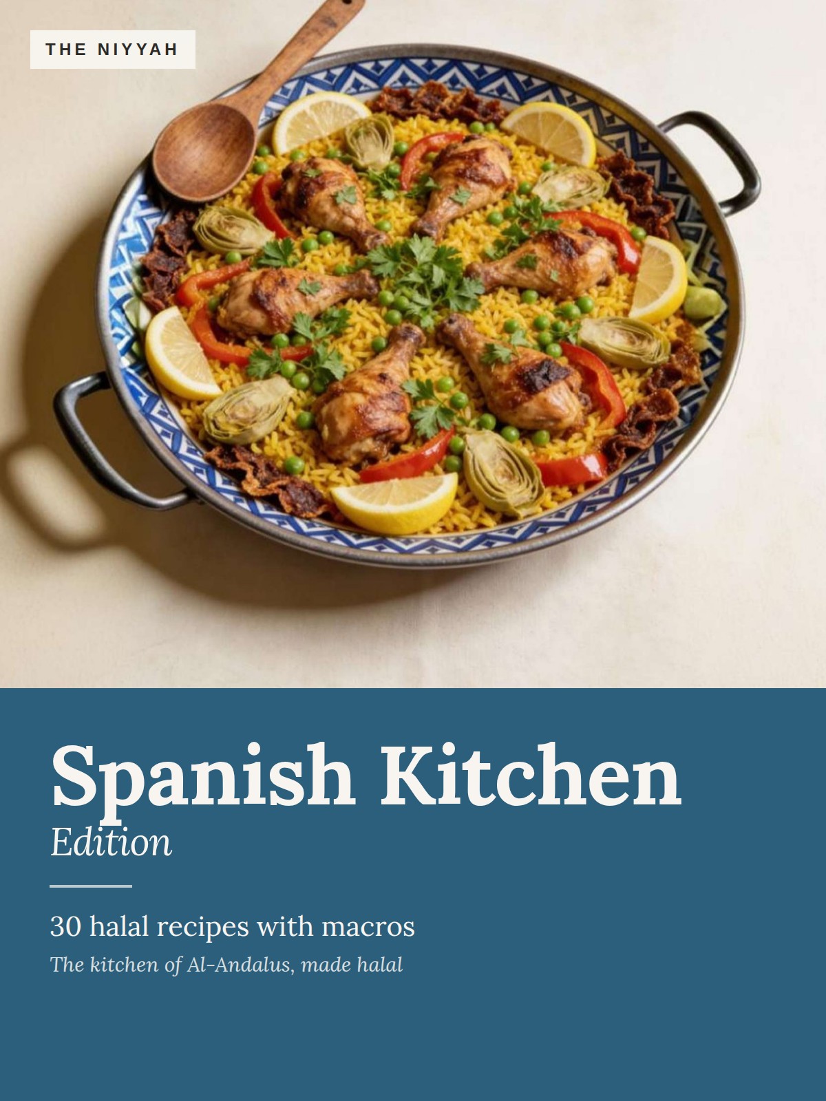 The Niyyah Spanish Kitchen Edition cover featuring chicken paella